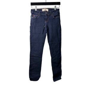 VTG Y2k Hollister Womens Dark Wash Skinny Jeans SZ 1S Denim Stretch Casual 2000s